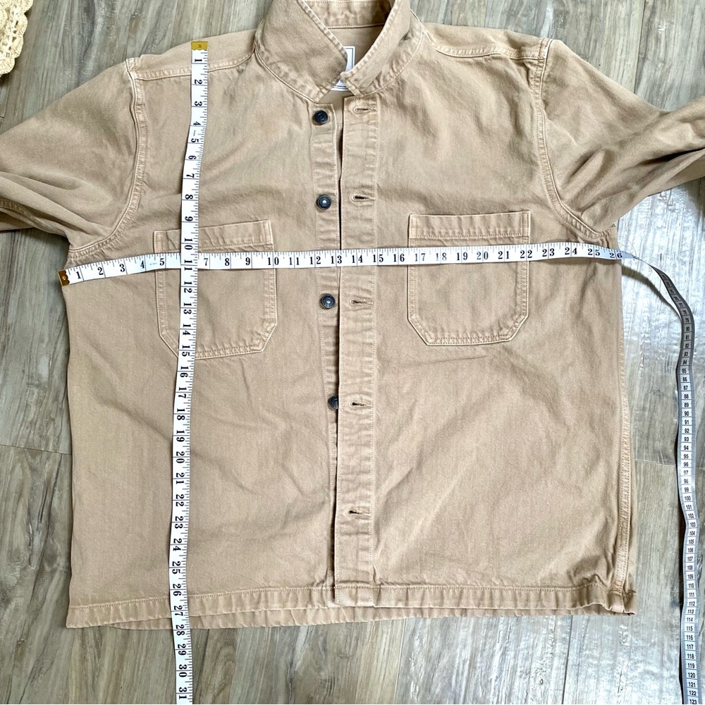 Upcycled By The Beautiful @beyoushop! Boho Western Beige Jacket with Horse Patch - Picture 14 of 14